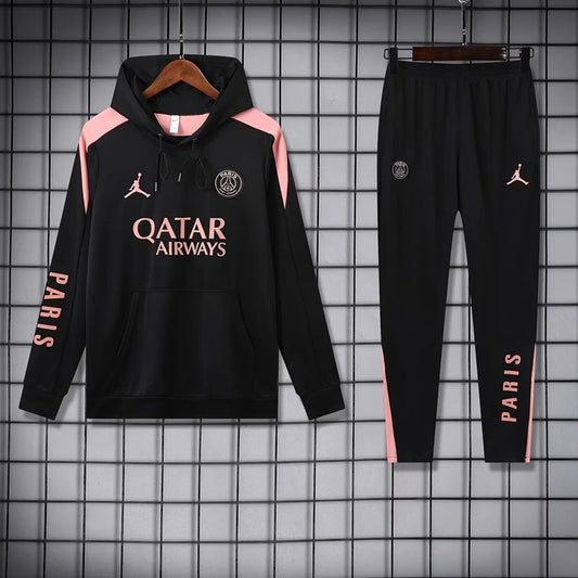 Paris Saint Germain Hooded Trainingspak 'Zwart/Roze' - VOLWASSENEN