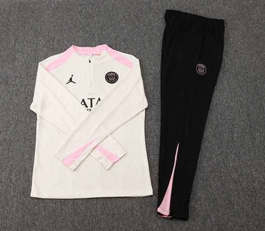 Paris Saint Germain Half-Pull Trainingspak 'Wit/Roze' - KINDEREN