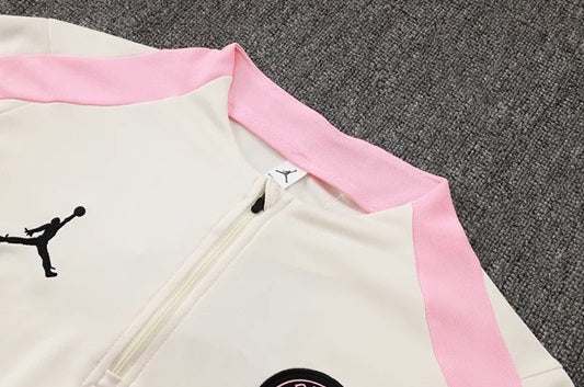 Paris Saint Germain Half-Pull Trainingspak 'Wit/Roze' - KINDEREN