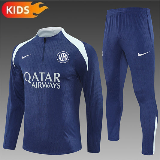 Inter Milan Half-Pull Trainingspak 'Blauw' 25/26 - KINDEREN