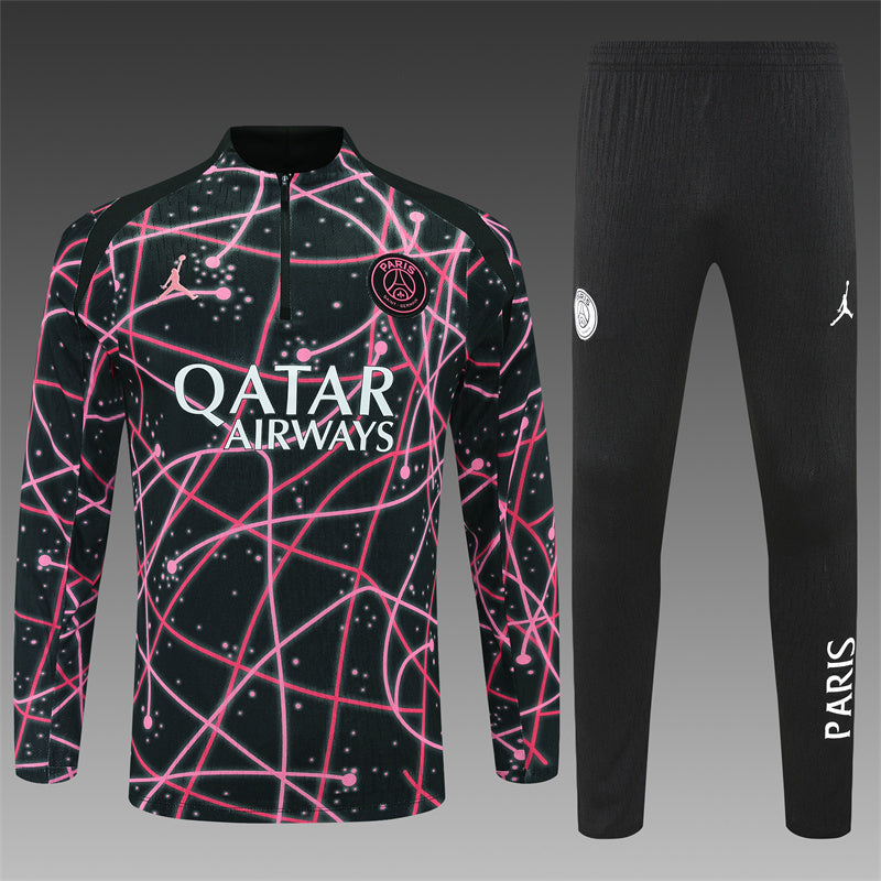 PSG Half-Pull Trainingspak 'Zwart-Roze' 25/26 - VOLWASSENEN