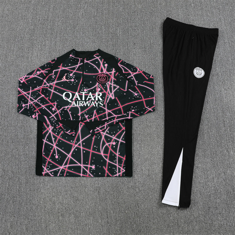 PSG Half-Pull Trainingspak 'Zwart-Roze' 25/26 - VOLWASSENEN