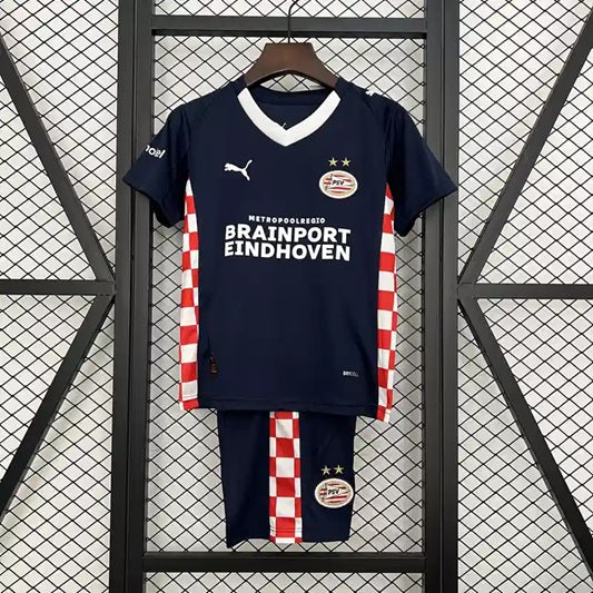 PSV Eindhoven 'Uit' Voetbalkit 25/26 - KINDEREN
