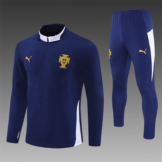 Portugal Half-Pull Trainingspak 'Blauw' 25/26 - VOLWASSENEN