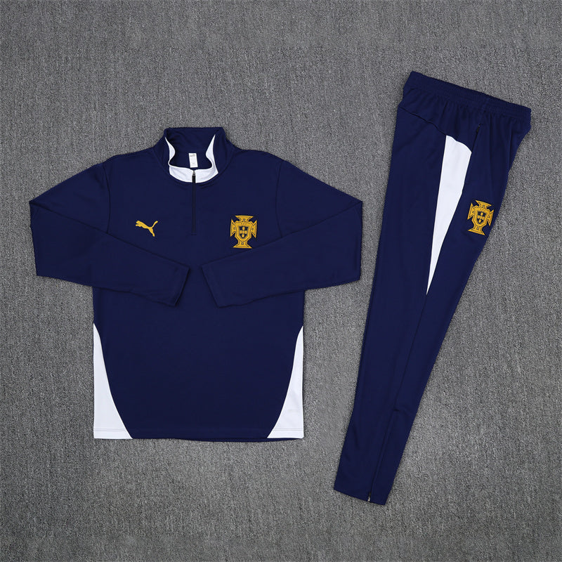 Portugal Half-Pull Trainingspak 'Blauw' 25/26 - KINDEREN