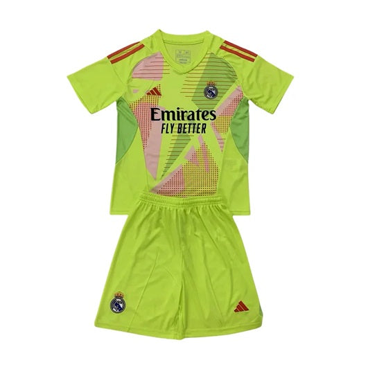 Real Madrid Keeper Voetbalkit 'Geel' 24/25 - KINDEREN