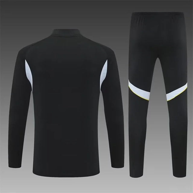 Real Madrid Half-Pull Trainingspak 'Zwart' 25/26 - KINDEREN
