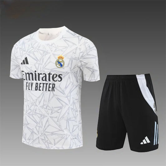 Real Madrid Trainingskit 'Wit-Grijs' 25/26 - VOLWASSENEN