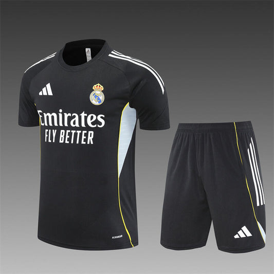Real Madrid Trainingskit 'Zwart' 25/26 - VOLWASSENEN