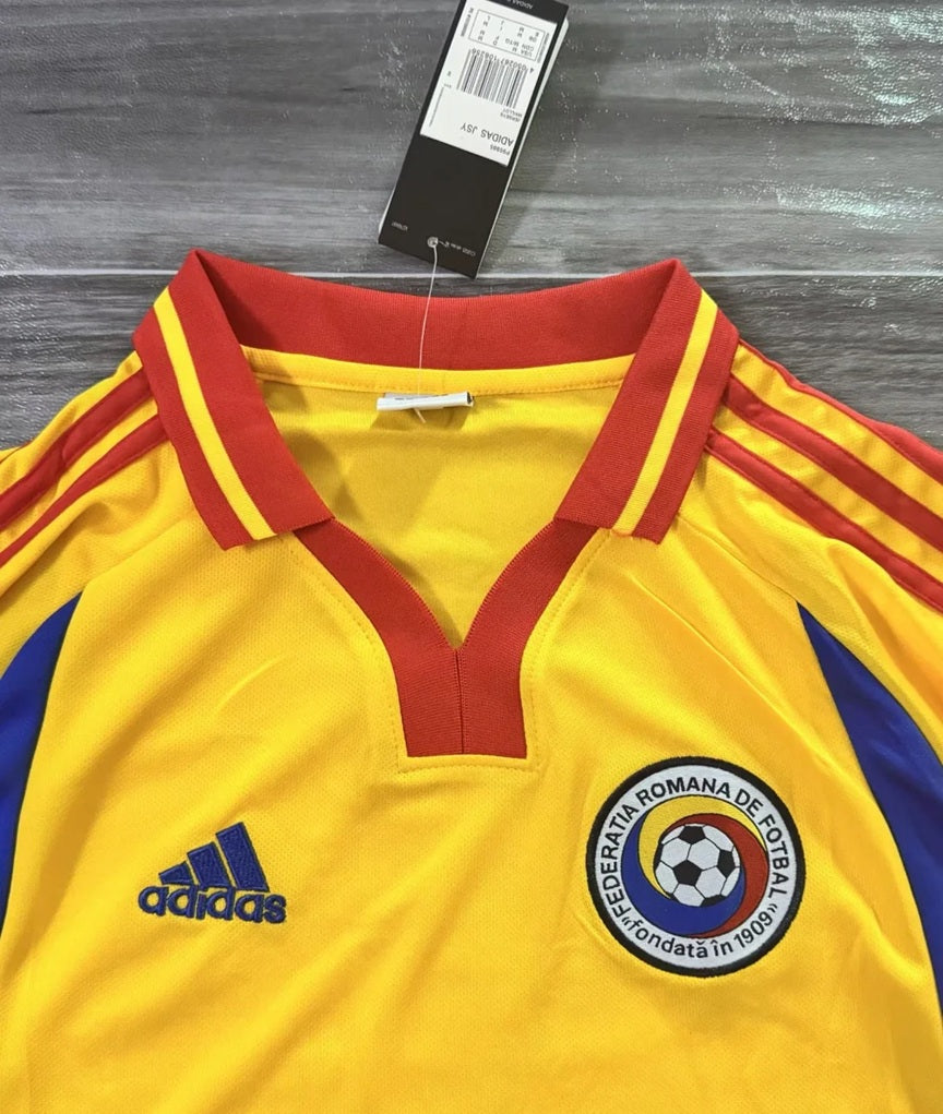 Roemenie Retro 'Thuis' Voetbalshirt 2000 - VOLWASSENEN