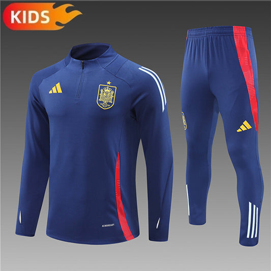 Spanje Half-Pull Trainingspak 'Blauw' 25/26 - KINDEREN