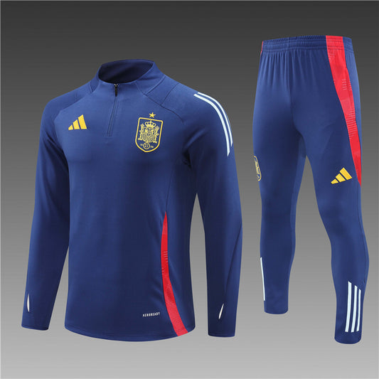 Spanje Half-Pull Trainingspak 'Blauw' 25/26 - VOLWASSENEN