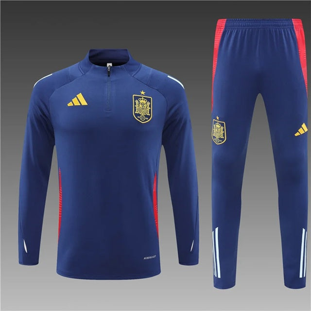 Spanje Half-Pull Trainingspak 'Blauw' 2015 - VOLWASSENEN
