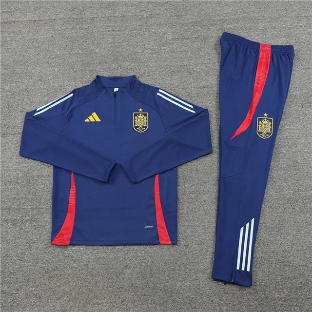 Spanje Half-Pull Trainingspak 'Blauw' 2015 - VOLWASSENEN