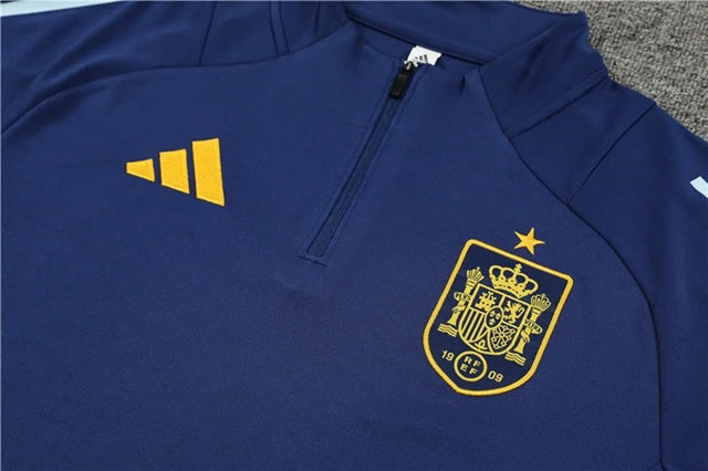 Spanje Half-Pull Trainingspak 'Blauw' 2015 - VOLWASSENEN