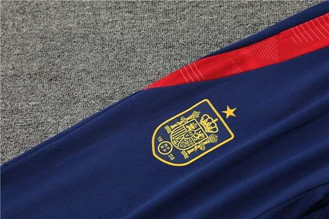Spanje Half-Pull Trainingspak 'Blauw' 2015 - VOLWASSENEN
