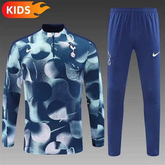 Tottenham Half-Pull Trainingspak 'Blauw' - KINDEREN