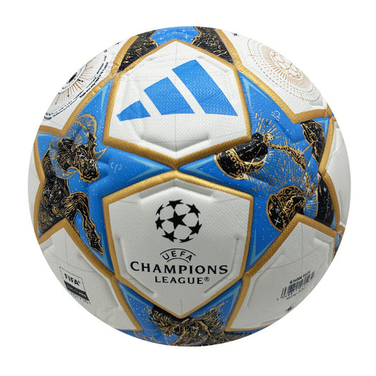 Champions League 25/26 'Finale 25' PRO Wedstrijdbal (Wit-Blauw-Goud)