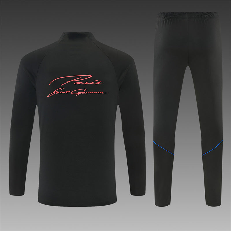 Paris Saint Germain Half-Pull Trainingspak 'Zwart' 26/27 - KINDEREN
