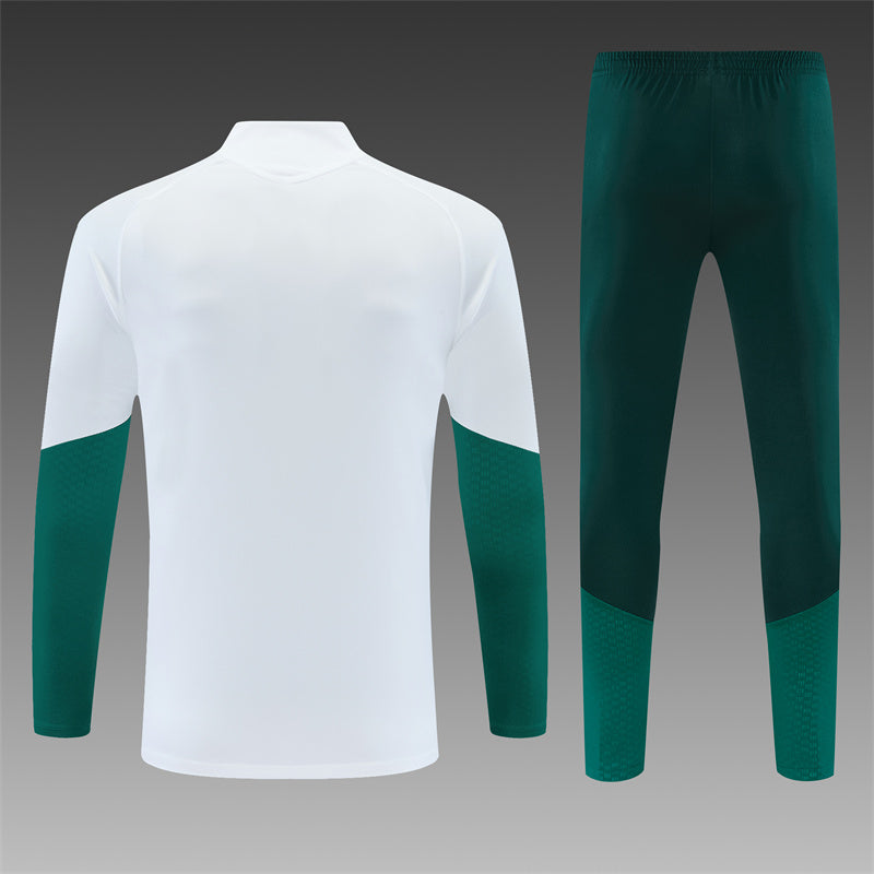 Real Madrid Half-Pull Trainingspak 'Wit-Groen' 26/27 - KINDEREN