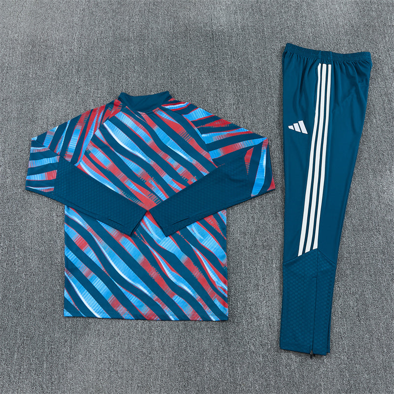 Arsenal Half-Pull Trainingspak 'Blauw-Rood' 26/27 - KINDEREN