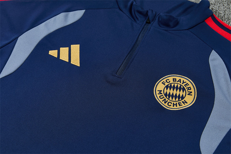 Bayern Munchen Half-Pull Trainingspak 'Blauw' 26/27 - KINDEREN