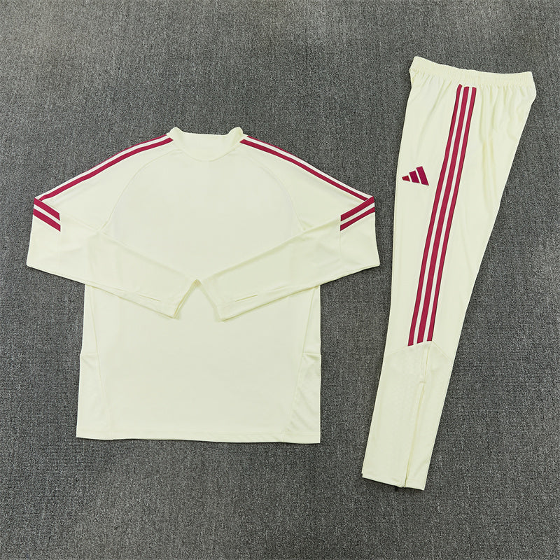 Real Madrid Half-Pull Trainingspak 'Beige' 26/27 - KINDEREN
