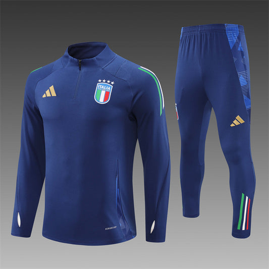 Italie Half-Pull Trainingspak 'Blauw' 25/26 - VOLWASSENEN