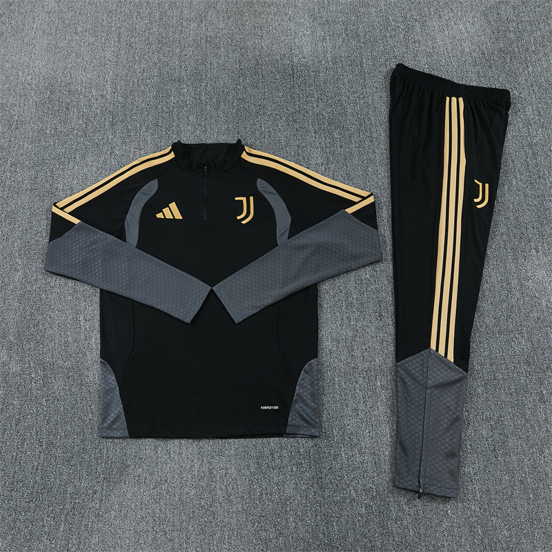 Juventus Half-Pull Trainingspak 'Zwart' 26/27 - VOLWASSENEN