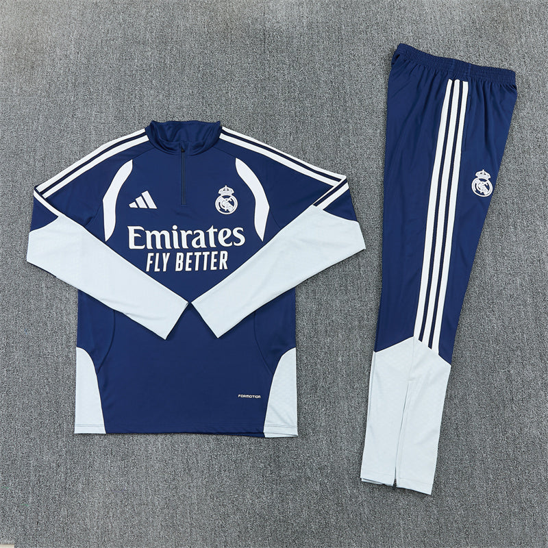 Real Madrid Half-Pull Trainingspak 'Blauw' 26/27 - VOLWASSENEN