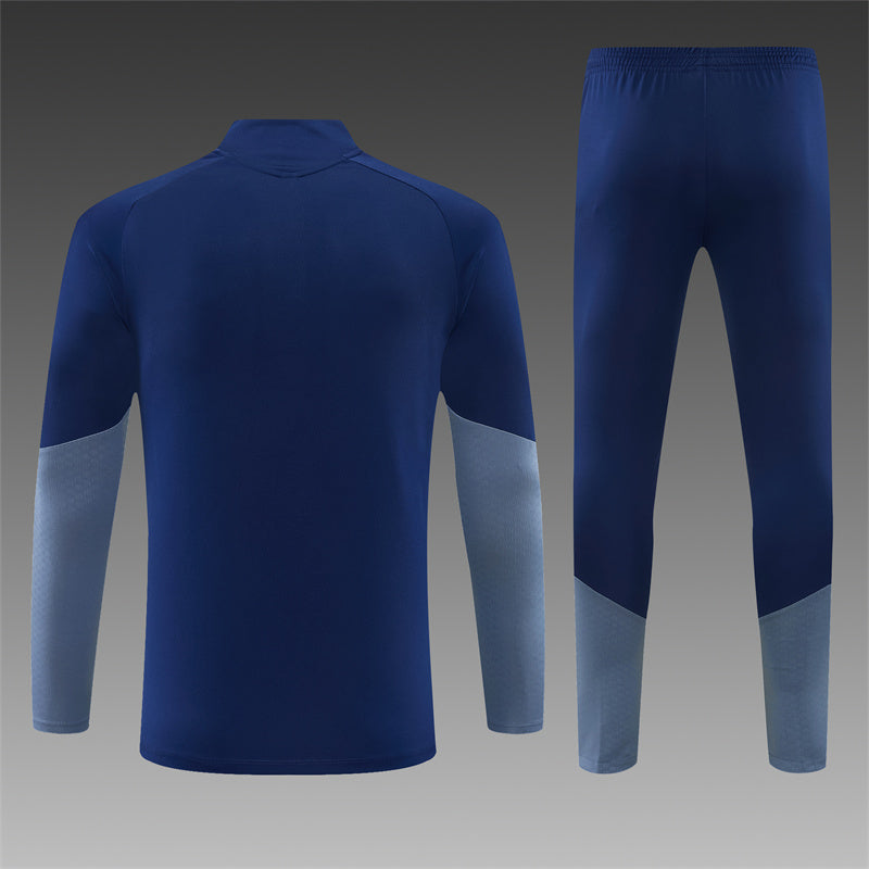 Bayern Munchen Half-Pull Trainingspak 'Blauw' 26/27 - KINDEREN