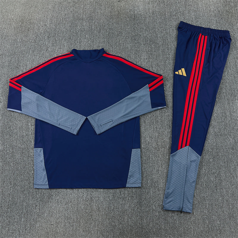 Bayern Munchen Half-Pull Trainingspak 'Blauw' 26/27 - KINDEREN