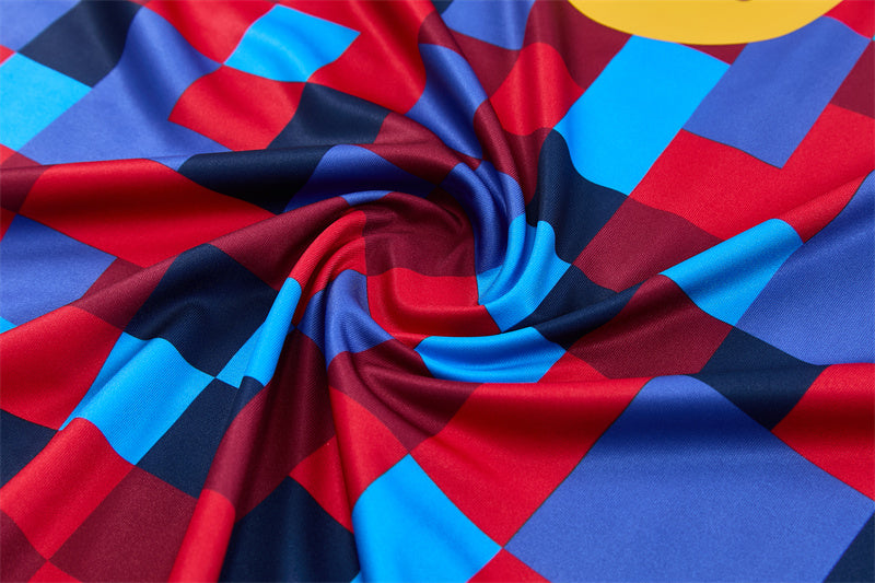 Barcelona Half-Pull Trainingspak 'Rood-Blauw' 26/27 - KINDEREN