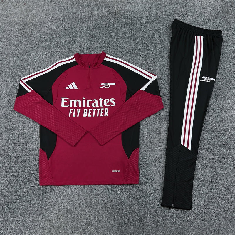 Arsenal Half-Pull Trainingspak 'Rordaux-Zwart' 26/27 - KINDEREN