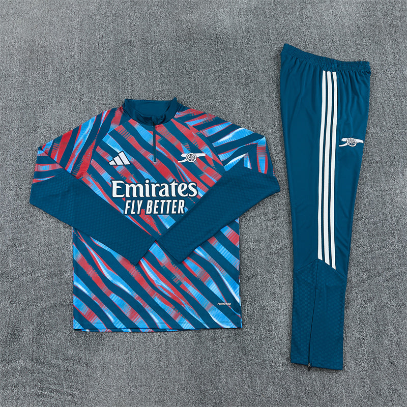 Arsenal Half-Pull Trainingspak 'Blauw-Rood' 26/27 - KINDEREN