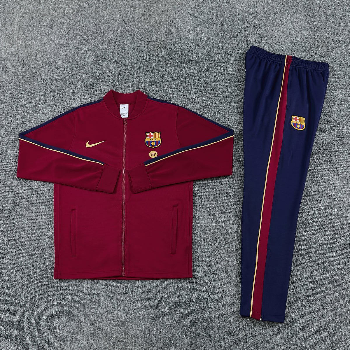Barcelona Full-Zip Trainingspak 26/27 'Bordaux' - VOLWASSENEN