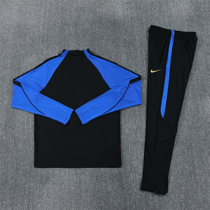 Inter Milan Half-Pull Trainingspak 'Zwart-Blauw' 26/27 - KINDEREN