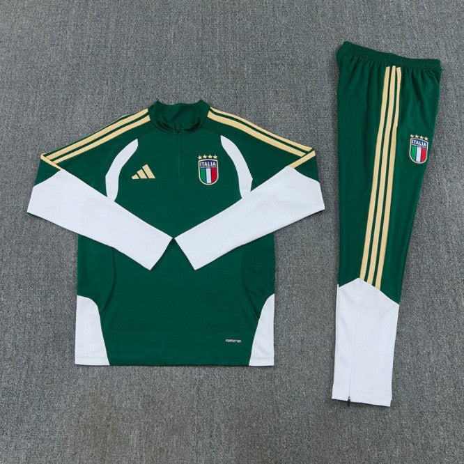 Italie Half-Pull Trainingspak 'Groen' 26/27 - KINDEREN