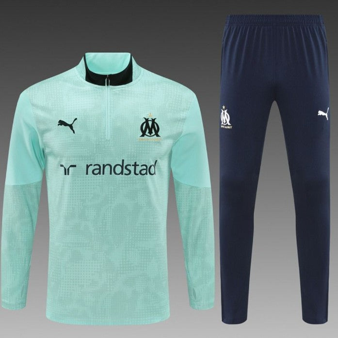 Olympique Marseille Half-Pull Trainingspak 'Wit' 25/26 - VOLWASSENEN