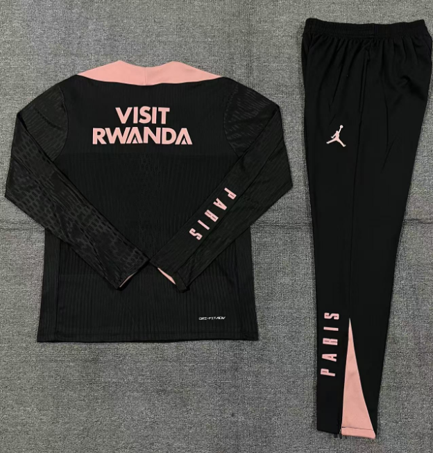 Paris Saint Germain Half-Pull Trainingspak 'Zwart/Roze' - VOLWASSENEN