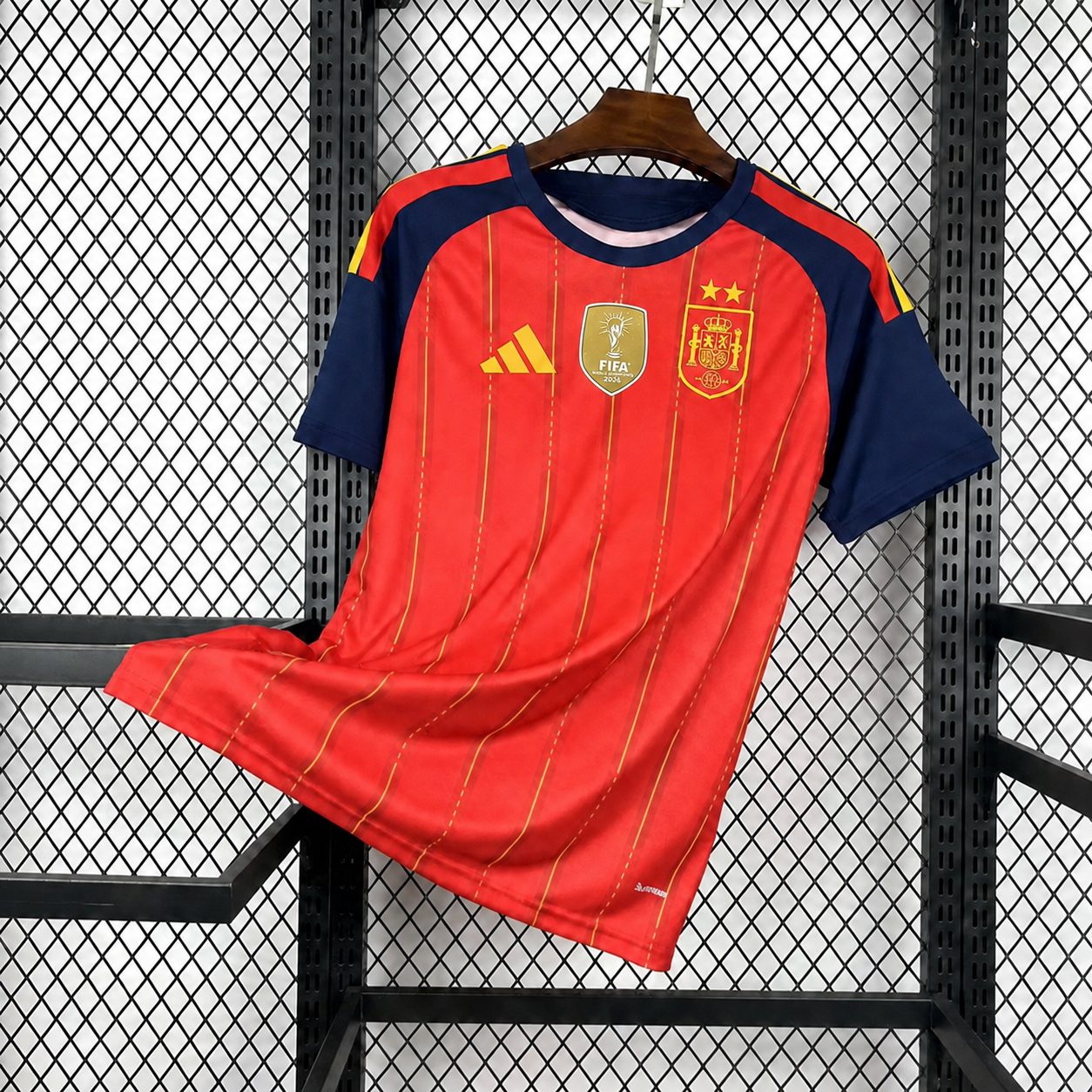 Spanje 'Thuis' Voetbalshirt Incl. WK 2026 Winnaars Patch - VOLWASSENEN